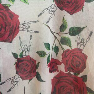 Explicit Mesh Floral Long Sleeve